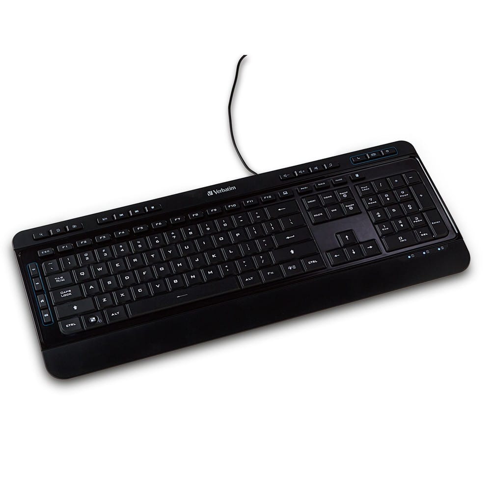 VERBATIM Keyboards Verbatim Illuminated Wired Keyboard - 99789