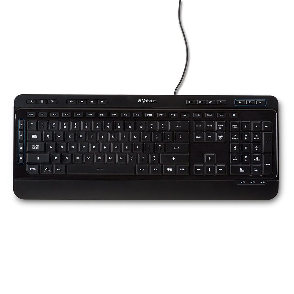 VERBATIM Keyboards Verbatim Illuminated Wired Keyboard - 99789