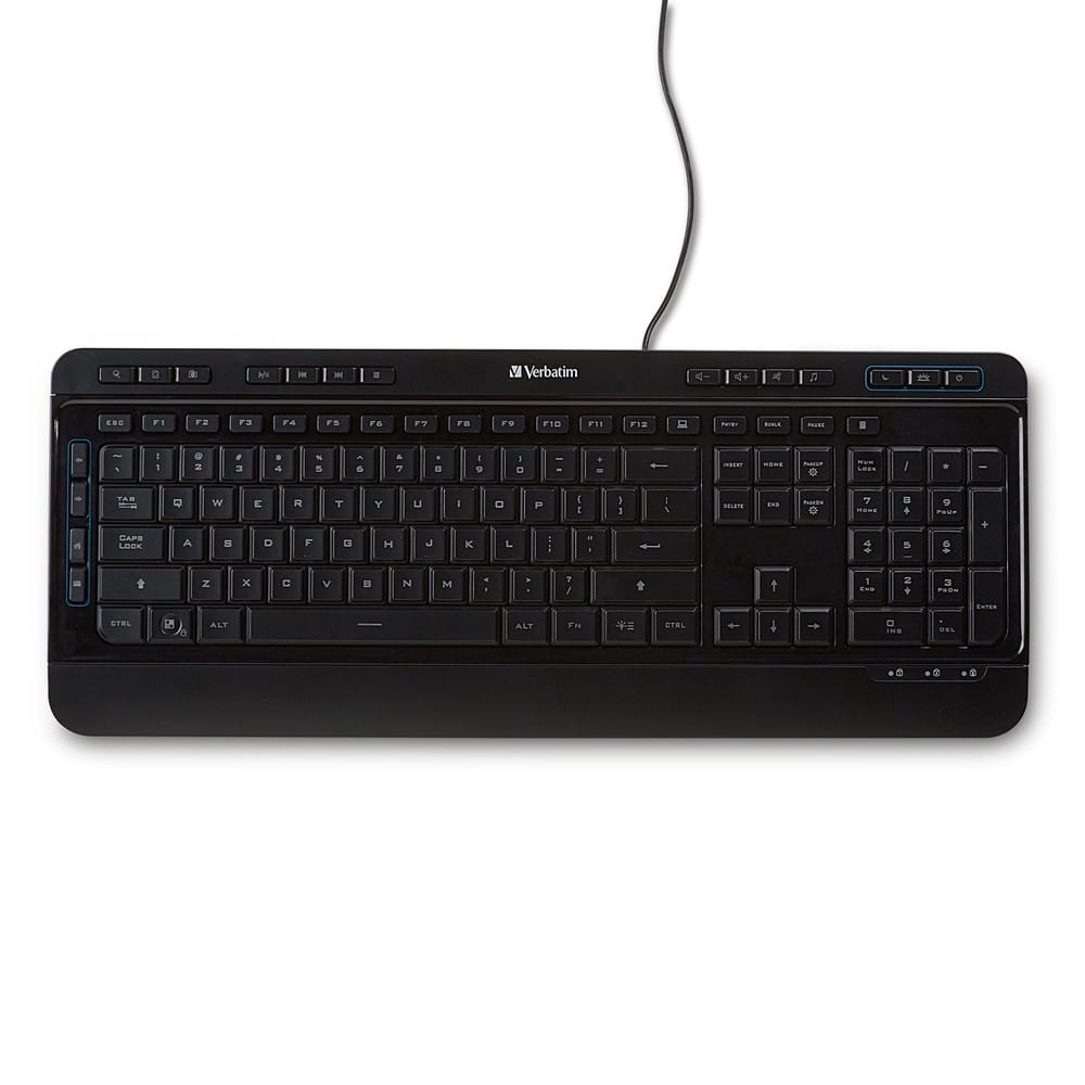 VERBATIM Keyboards Verbatim Illuminated Wired Keyboard - 99789