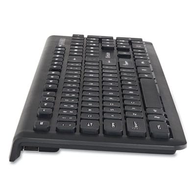 VERBATIM Keyboards Wireless Slim Keyboard, 103 Keys, Black - 99793