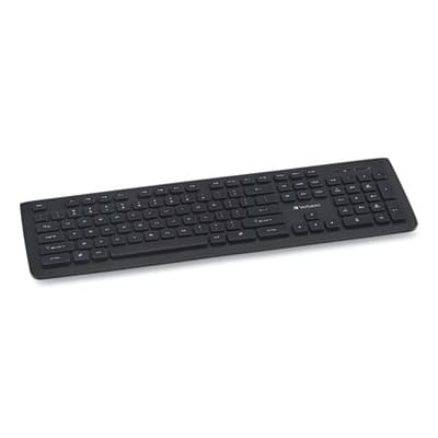 VERBATIM Keyboards Wireless Slim Keyboard, 103 Keys, Black - 99793