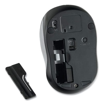 VERBATIM Pointing Devices Silent Wireless Blue LED Mouse, 2.4 GHz Frequency/32.8 ft Wireless Range, Left/Right Hand Use, Graphite - 99769