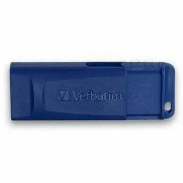 VERBATIM Verbatim 128GB USB Flash Drive - Blue - 128 GB - Blue - 1 Pack - Retractable, Capless - 98659
