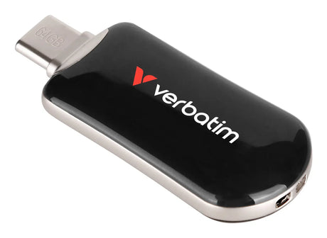 VERBATIM Verbatim Plectra USB-C Flash Drive Black 64GB - 30224