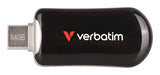 VERBATIM Verbatim Plectra USB-C Flash Drive Black 64GB - 30224