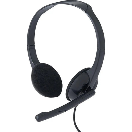 Verbatim Stereo Headset with Microphone - Stereo - Mini-phone (3.5mm) - Wired - 32 Ohm - 20 Hz - 20 kHz - Over-the-head - Binaural - Circumaural - 5.74 ft Cable - Omni-directional Microphone - 70721 VERBATIM