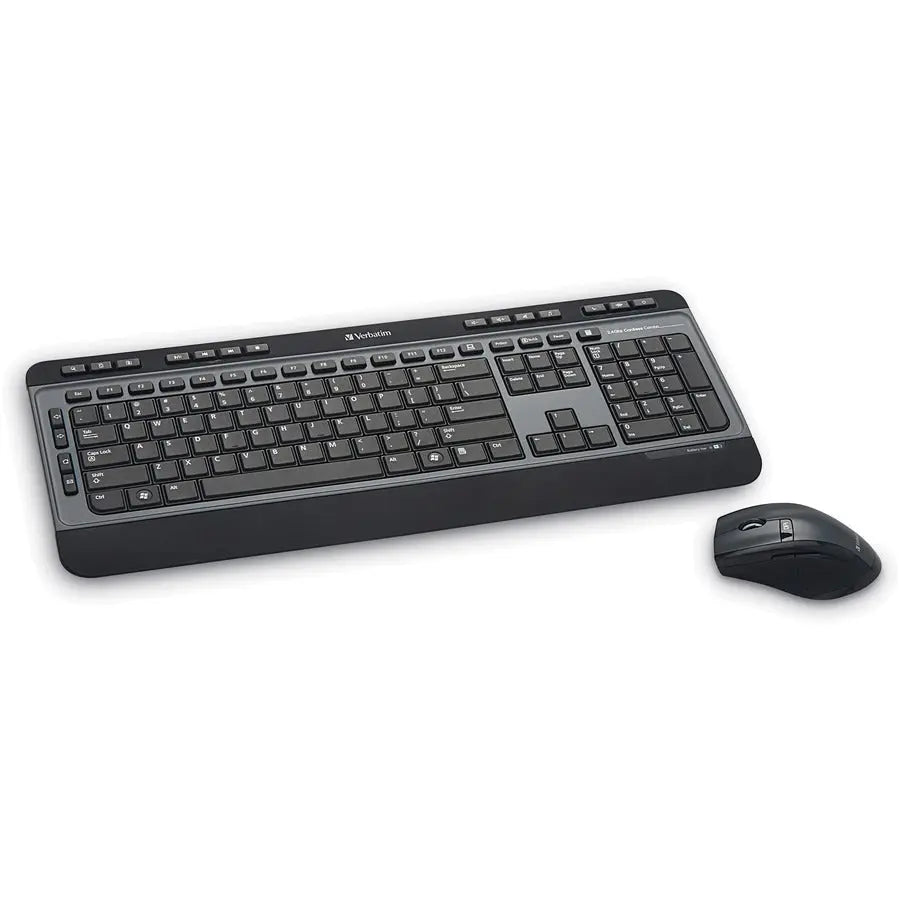 VERBATIM Verbatim Wireless Multimedia Keyboard and 6-Button Mouse Combo - Black - USB Type A Wireless RF - Black - USB Type A Wireless RF - Optical - 6 Button - Scroll Wheel - Black - Multimedia Hot Key(s) - A...  - 99788