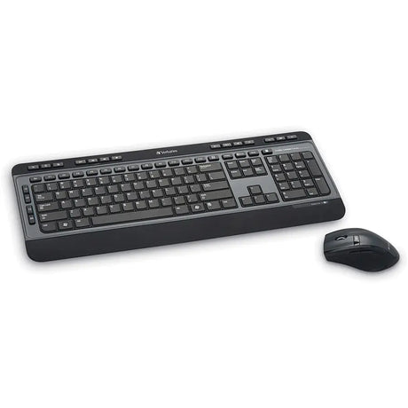 VERBATIM Verbatim Wireless Multimedia Keyboard and 6-Button Mouse Combo - Black - USB Type A Wireless RF - Black - USB Type A Wireless RF - Optical - 6 Button - Scroll Wheel - Black - Multimedia Hot Key(s) - A...  - 99788