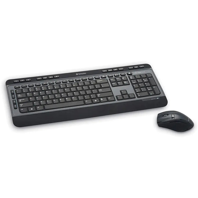 VERBATIM Verbatim Wireless Multimedia Keyboard and 6-Button Mouse Combo - Black - USB Type A Wireless RF - Black - USB Type A Wireless RF - Optical - 6 Button - Scroll Wheel - Black - Multimedia Hot Key(s) - A...  - 99788