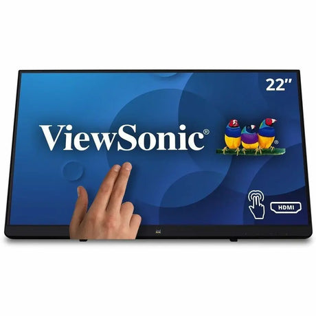 VIEWSONIC 22" 1080p IPS 10-Point Multi Touch Monitor with HDMI, DP, and VGA - 22" ClassMulti-touch Screen - 1920 x 1080 - Full HD - 16.7 Million Colors - 250 Nit - LED Backlight - Speakers - HDMI - DisplayPort - TD2230