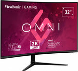 VIEWSONIC Viewsonic VX Series VX3218C-2K computer monitor 81.3 cm (32") 2560 x 1440 pixels Quad HD LED Black - VX3218C-2K