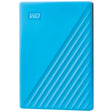 WD WD My Passport WDBYVG0020BBL 2 TB Portable Hard Drive - External - Blue - USB 3.0 - 256-bit Encryption Standard - Retail - WDBYVG0020BBL-WESN