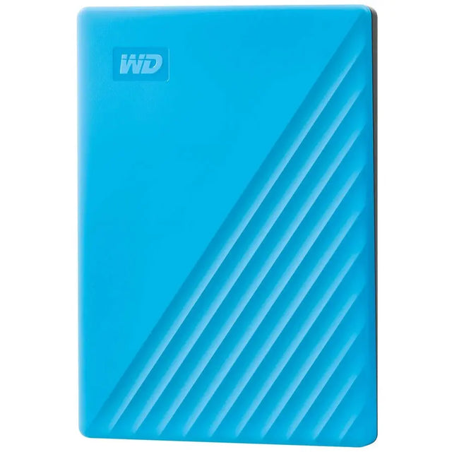 WD WD My Passport WDBYVG0020BBL 2 TB Portable Hard Drive - External - Blue - USB 3.0 - 256-bit Encryption Standard - Retail - WDBYVG0020BBL-WESN