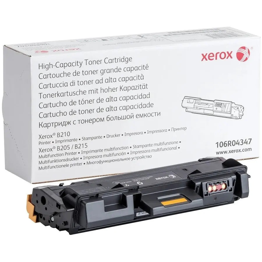 XEROX Printers/Printer Accessories Xerox Genuine B205 / B210 / B215 Black High Capacity Toner Cartridge (3000 pages) - 106R04347 106R04347