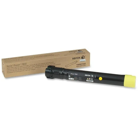 XEROX Printers/Printer Accessories Xerox Genuine Phaser 7800 Yellow Toner Cartridge (17,200 pages) - 106R01568 106R01568