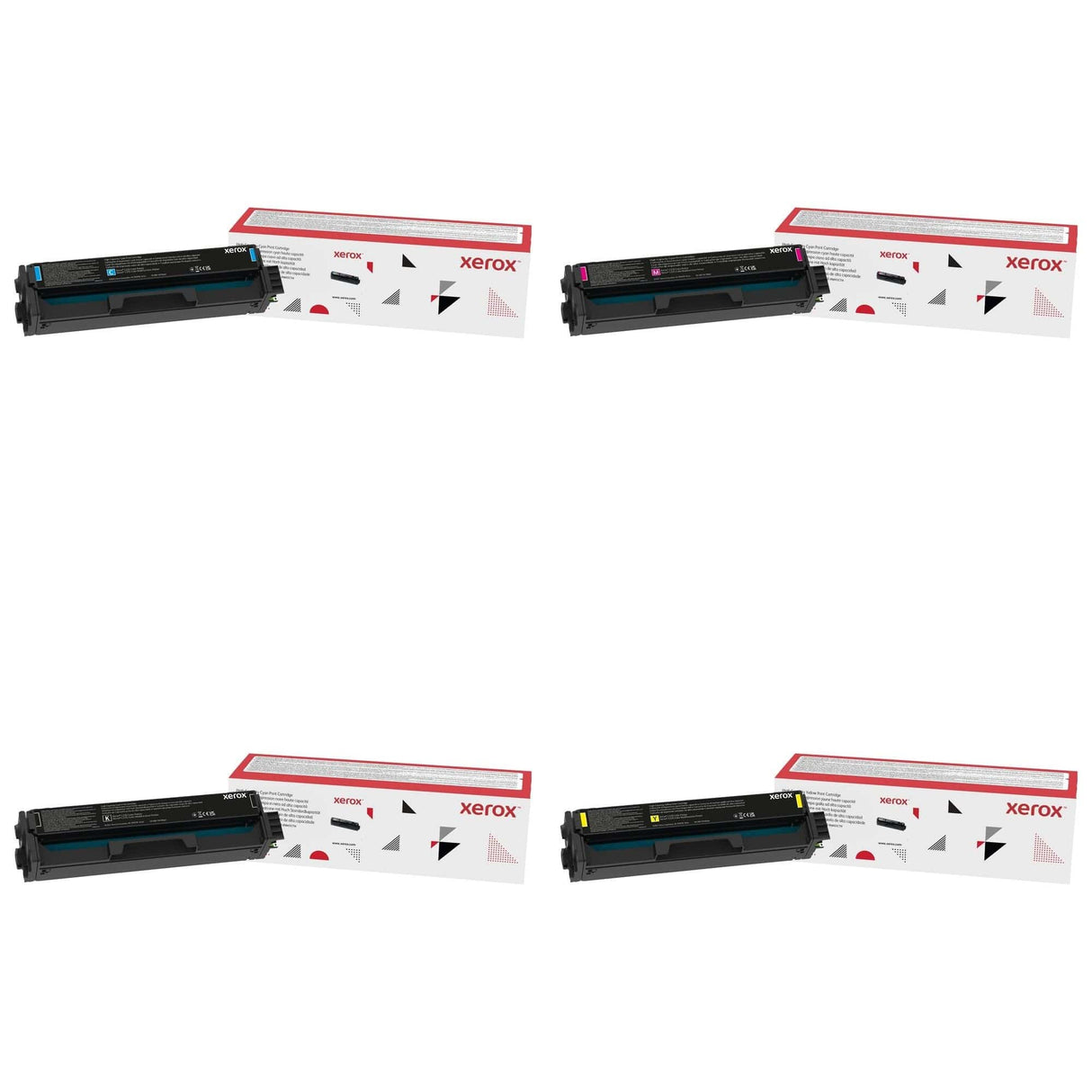 Xerox 4 Pack 006R04391, 006R04392, 006R04393, 006R04394 Complete Toner Set for C230/C235 XEROX